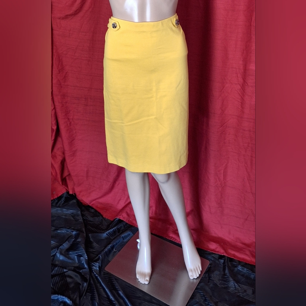 89th + Madison/  yellow pencil skirt/small